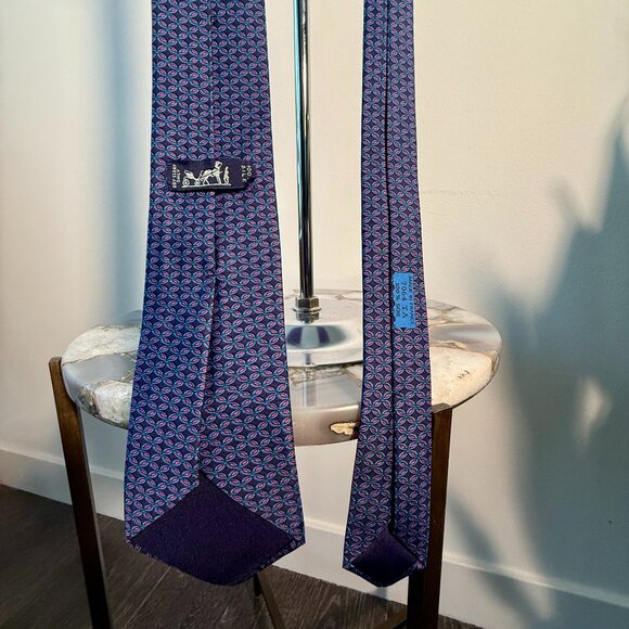Authentic Vintage Hermes Silk Neck Tie (pick 1) - Picture 15 of 16